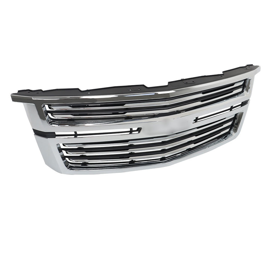 Labwork Front Upper Grille Chrome For Chevy Tahoe/Suburban LTZ 2015-2020