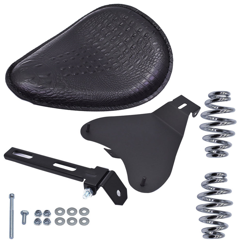 Black Motorcycle Bobber Solo Seat Spring For Yamaha VStar 1300 1100 950 650 US