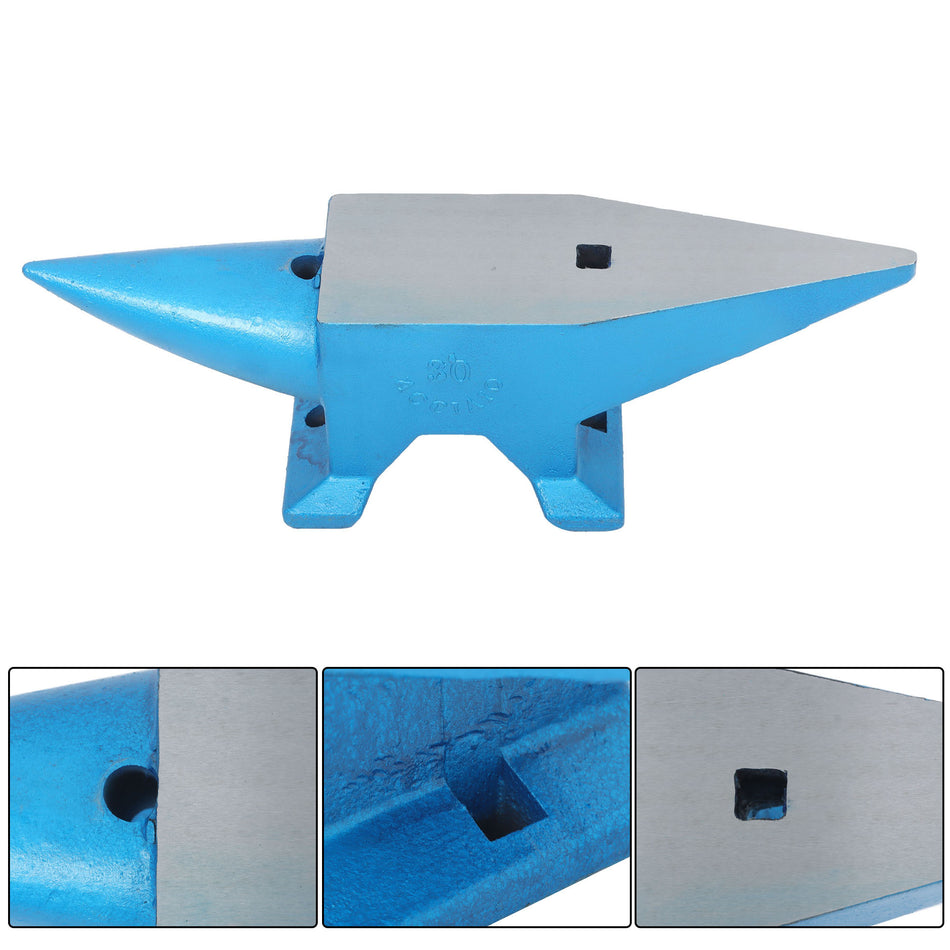 Horn Anvil 66 LBS 30kg Forged Steel Heat-Treated Anvil Stable Workbench