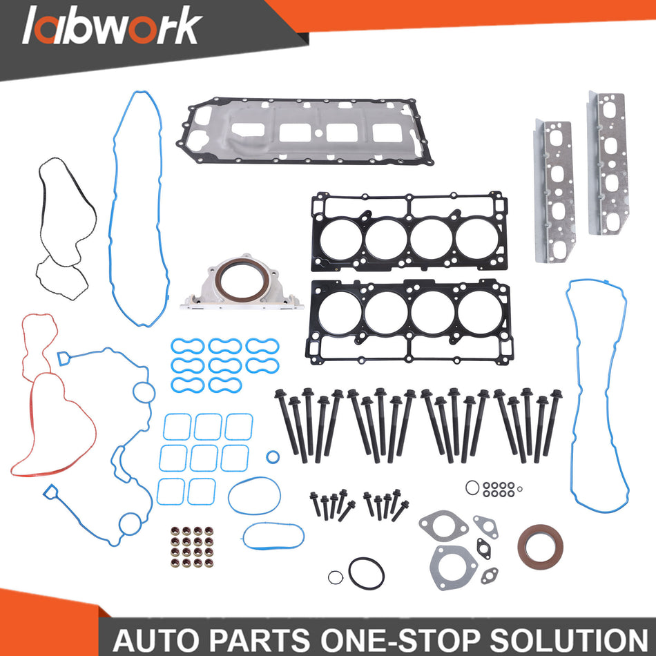 Labwork Full Gasket Set Head Bolts For Chrysler Dodge Jeep 2009-2015 5.7L