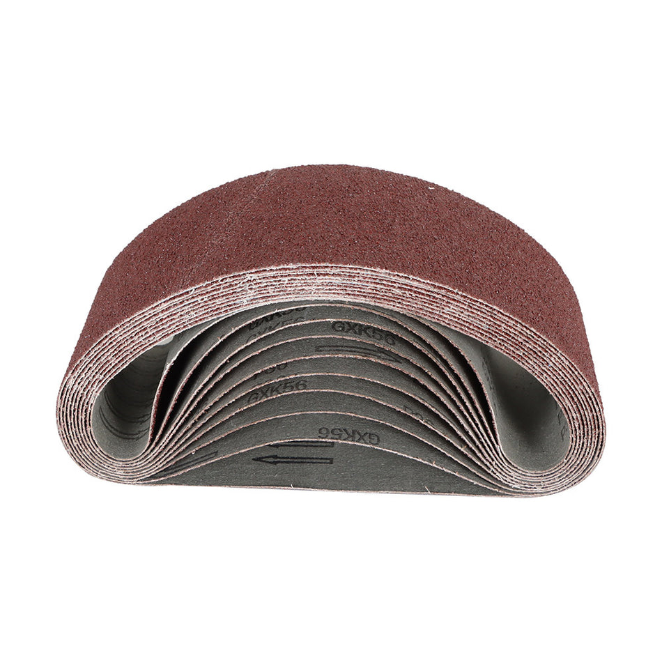 10 Pack 4" X 24" 36 Grit Premium X-Weight Sanding Belts High Quality Sandpaper