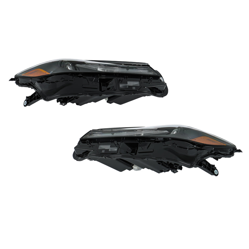 For Toyota Camry SE LE 2025 Headlights LED Headlamp Left+Right Single Lens Black