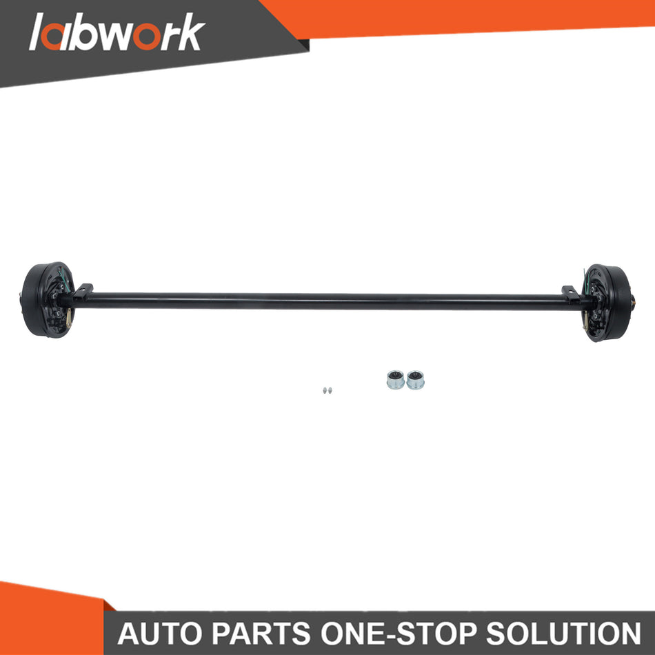 Labwork 3500lb Electric Brake Trailer Axle 85" Hub Face 70" Spring Center