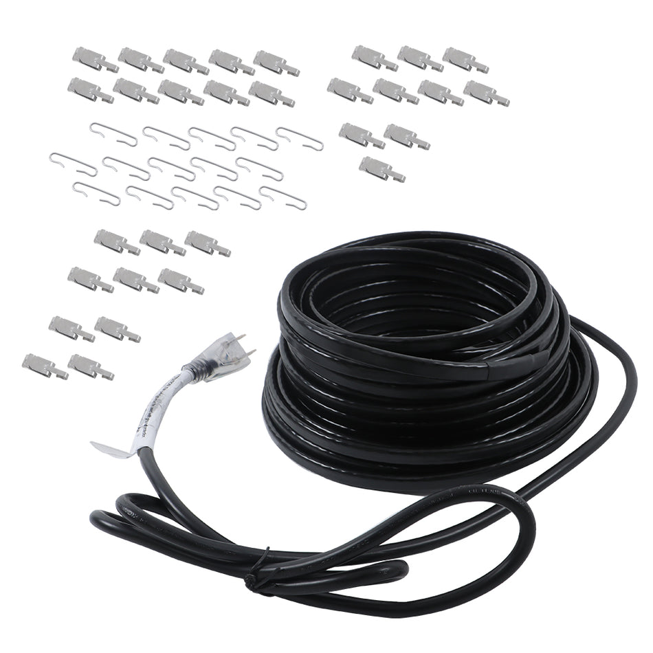 Heat Tape For Water Pipes Heating 50 Feet Cable For Pipe Freeze Protection 120V