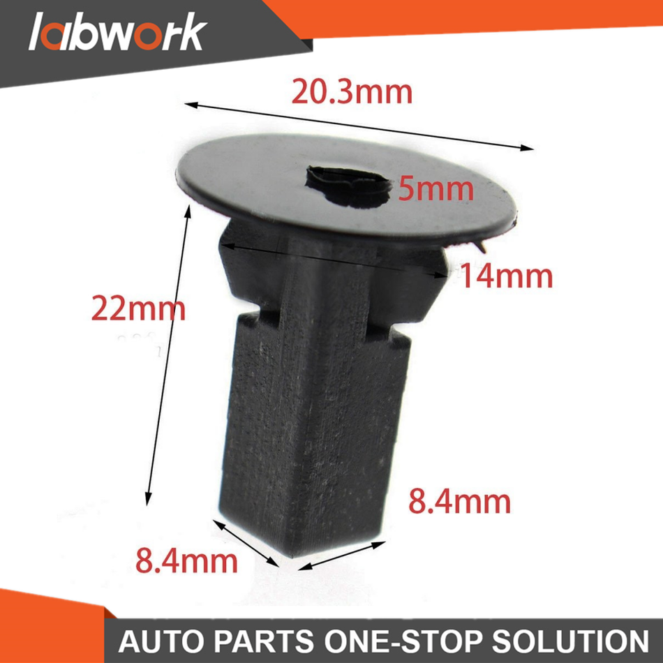 Labwork Car Fastener Clips Bumper Inner Fender Rivets Push 100 Pcs For Toyota