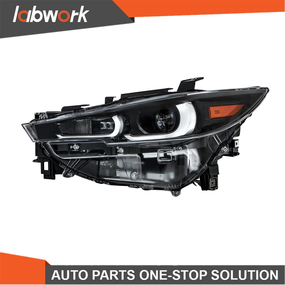 Labwork Full LED Headlights For 2022-2024 Mazda CX-5 Non-AFS Black Housing Left