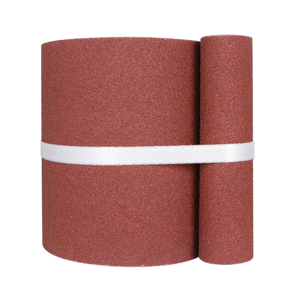 New 6 in X 48 in 80 Grit Red Sandpaper Premium Aluminum Sanding Belts 5 Pieces