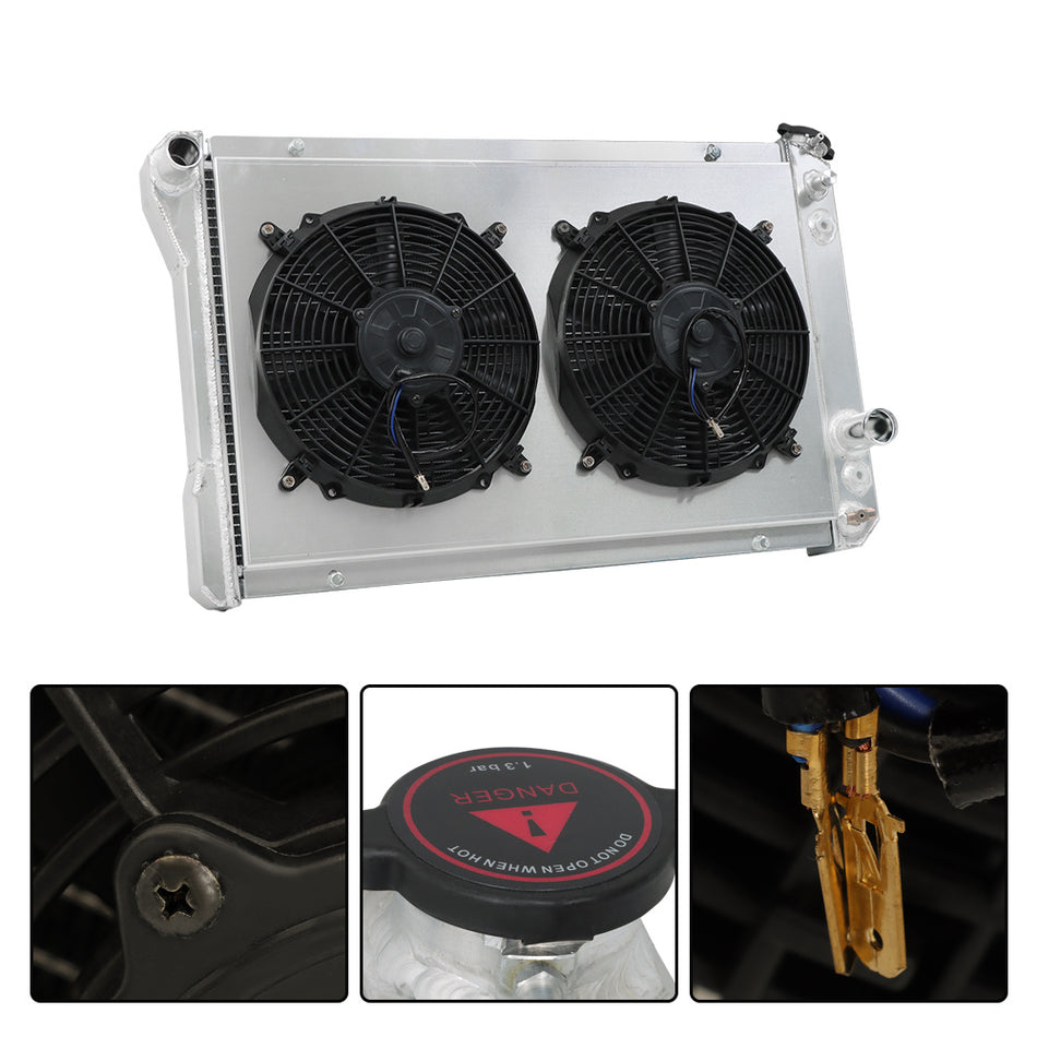 Labwork For 1982-1992 Chevy Camaro Firebird 5.0/5.7L Radiator Shroud Fan 3-Row