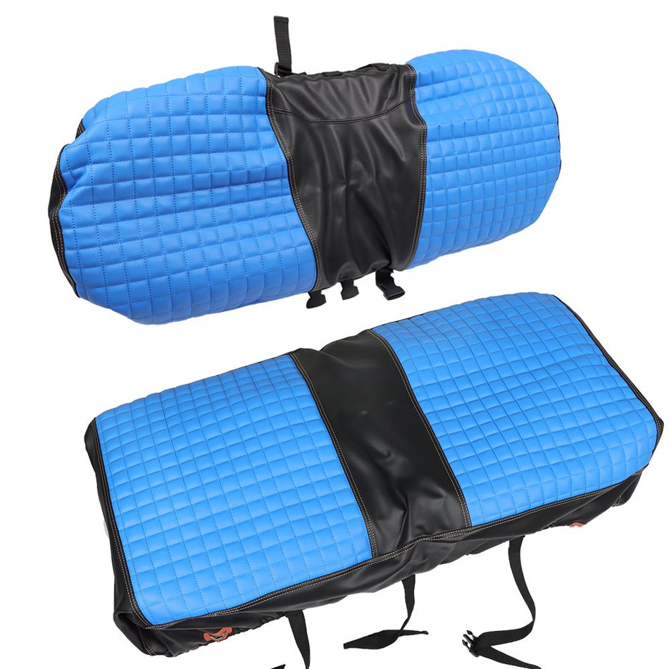 No Staple Front Seat Cover Kit Blue Color Set For E-Z-GO TXT 1994-2013 Golf Cart