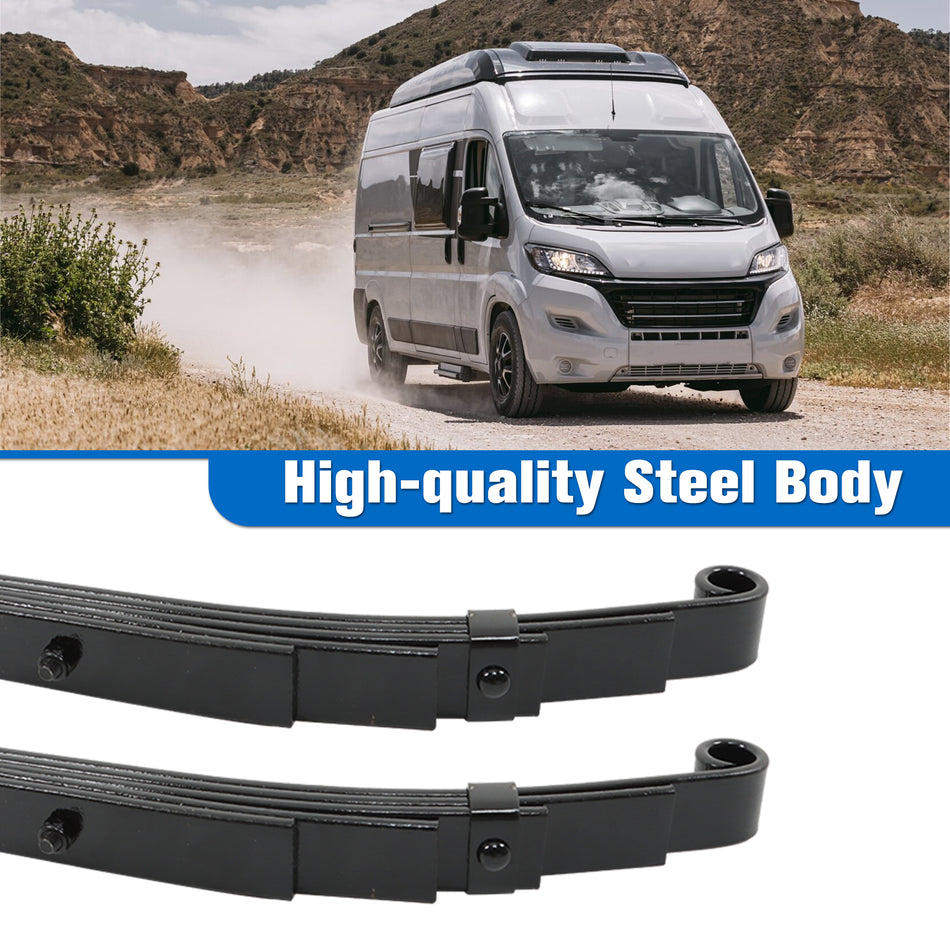 Labwork 4PCS 5 Leaf 3000lb Capacity Double Eye Spring 25-1/4" Length 1.75" Width