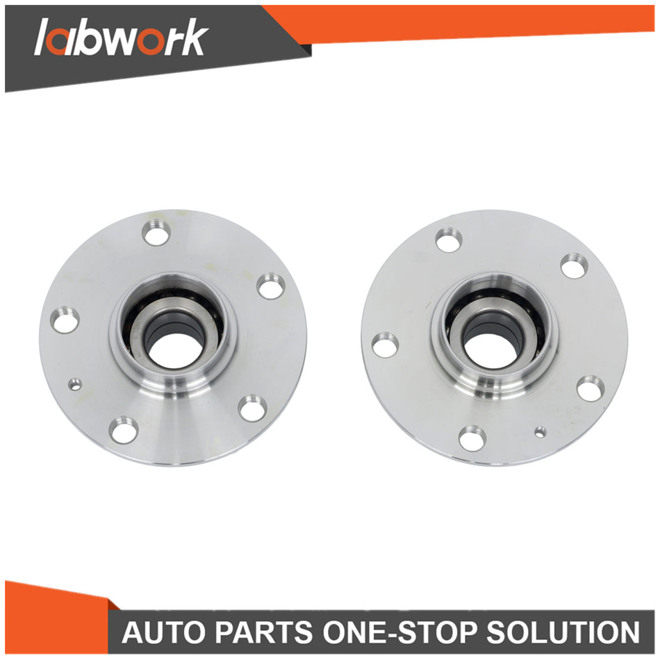 Labwork Pair Rear Wheel Bearing Hub Assembly 2011-2014 For Volkswagen Jetta