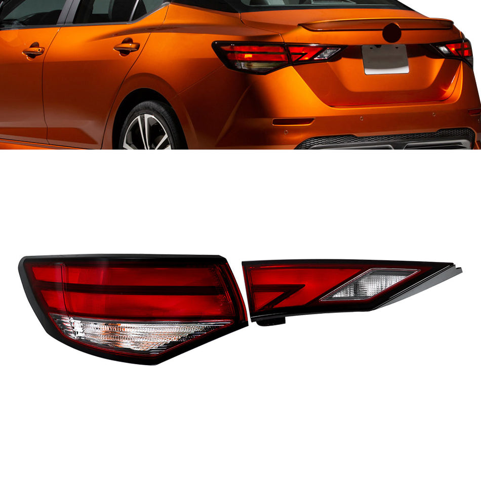 Labwork Driver Left Side Tail Light Lamp For 2021-2023 Nissan Sentra Inner+Outer