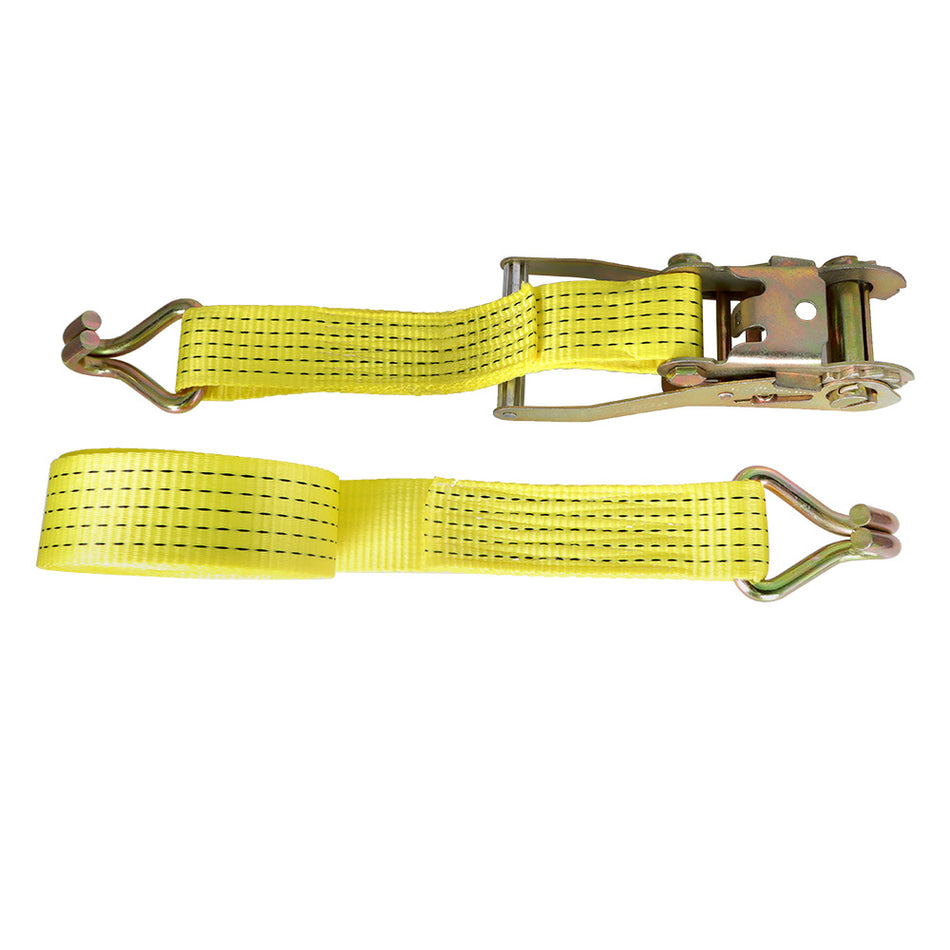 6 Pcs 2In x 15Ft Ratchet Straps With J Hook 50mm x 4.5m Heavy Duty Tie Downs