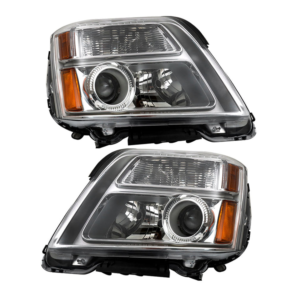 Labwork Left&Right Headlight For 2010-2015 GMC Terrain SL/SLT/SLE Chrome Halogen