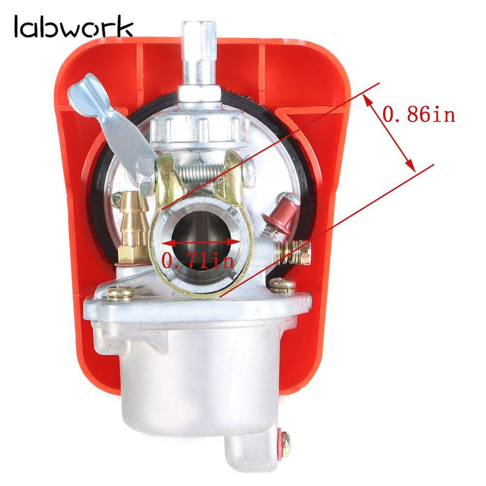 Bike Engine Red Carburetor for 2 Stroke 80cc Bicycle Motorized Engine Kit