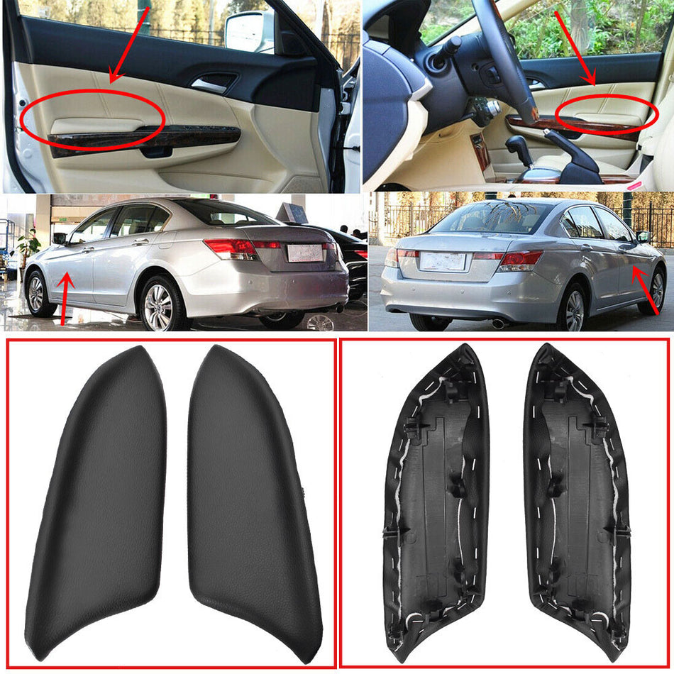Labwork LR Door Panel Armrest Lid PU Leather For 2008-2012 Honda Accord Sedan