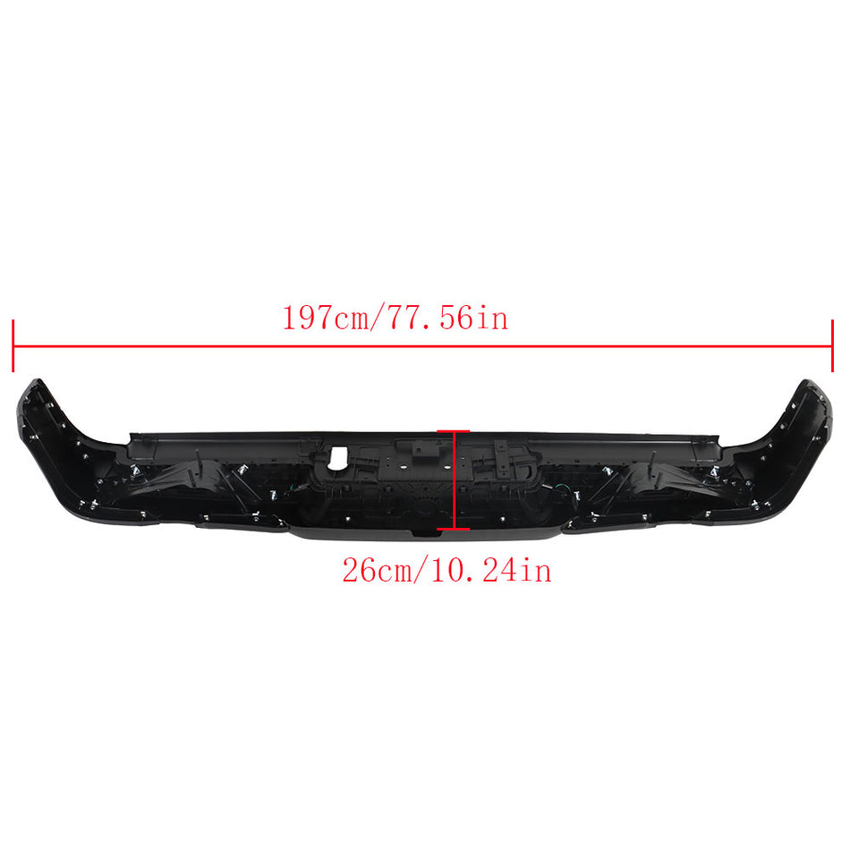 Labwork Primered Rear Steel Step Bumper Assembly For 19-22 RAM 1500 w/Dual Exhst