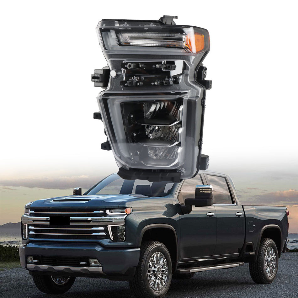 Labwork Left Headlight For 2020-2023 Silverado 2500HD 3500HD LED Clear Lens