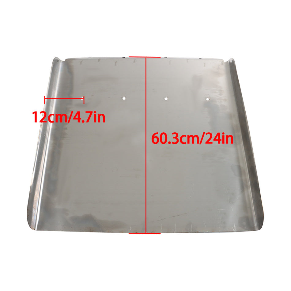 24"x24" Quarter Fender Set Stainless Steel Semi Truck Fit For Volvo VNL