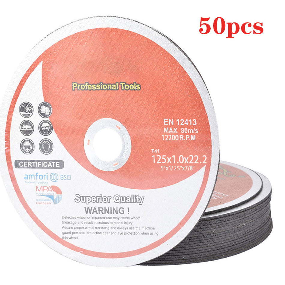 50 Pack 5"x.040"x7/8" Cutting Discs Cut-off Wheel - Metal & Stainless Steel