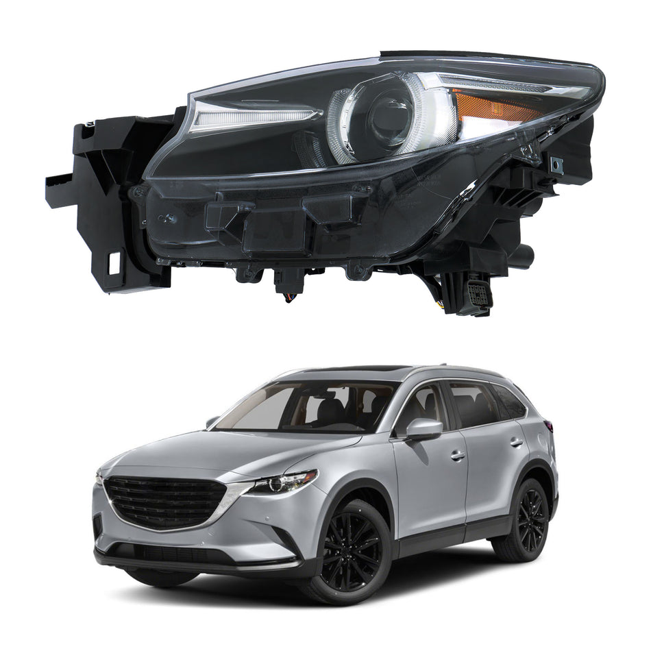 Labwork Left Side Headlight Headlamp For 2016-2023 Mazda CX-9 LED Adaptive w/AFS