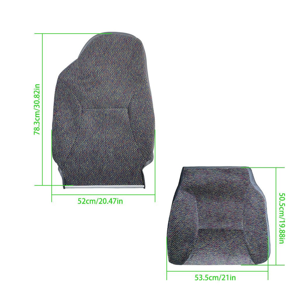 Labwork Front Side Bottom Top Seat Cover For 1998-2002 Dodge Ram 1500 2500 3500