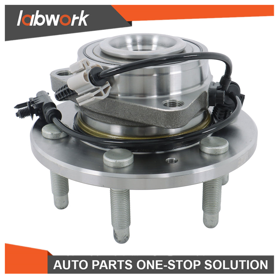 Labwork Front Wheel Bearing Hubs 07-13 for Chevy Silverado GMC Sierra 1500 Tahoe