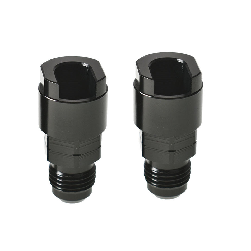 labwork 2X Fuel Rail EFI Fitting 6AN to 5/16" Quick-Disconnect Screw-On Adapter