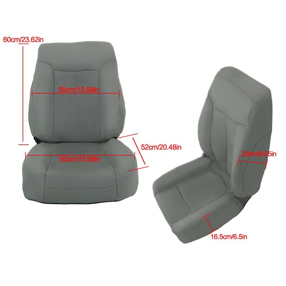 Labwork Front Bottom Back Seat Cover For 2011 2012-2016 Ford F250 F350 F450Gray