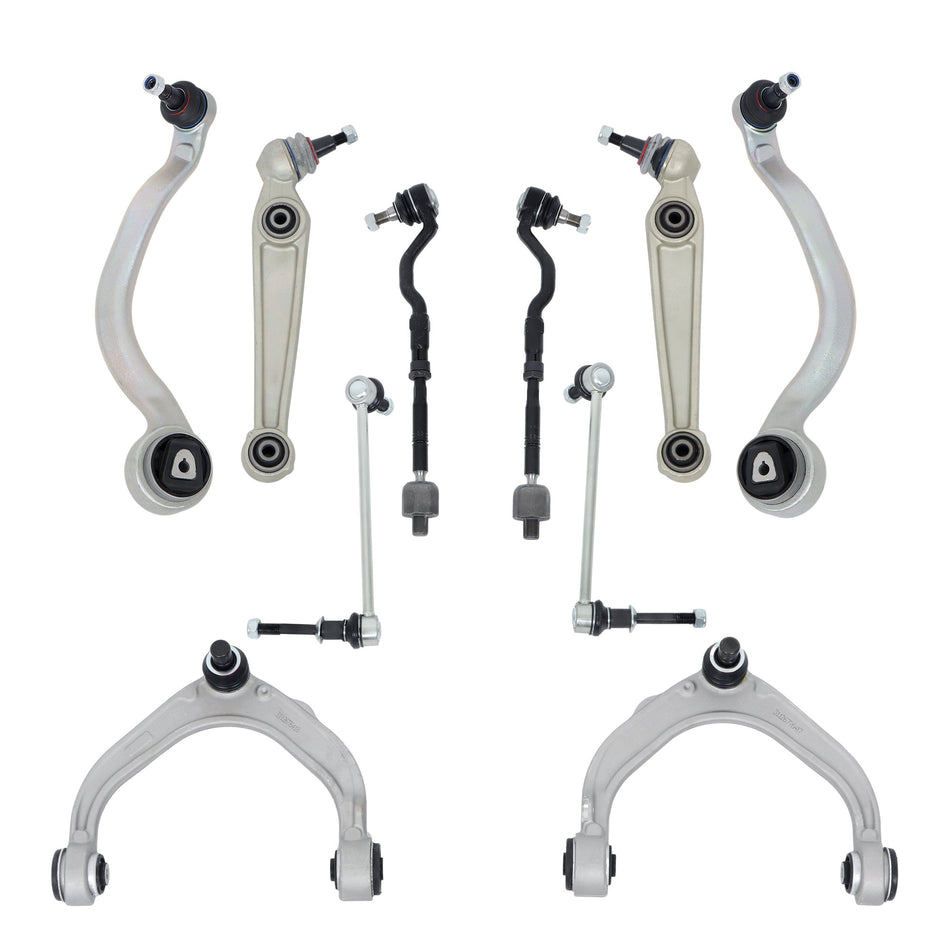 Labwork 10X Front Control Arm & Bar Link Tie Rod End Kit 2008-14 For BMW X6 E71