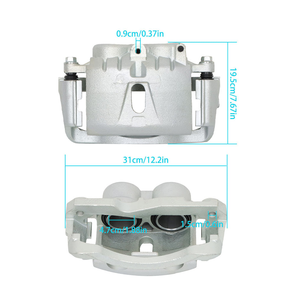 Labwork Front Brake Caliper w/Bracket For 2006-2020 Chevrolet Express 3500 6.0L