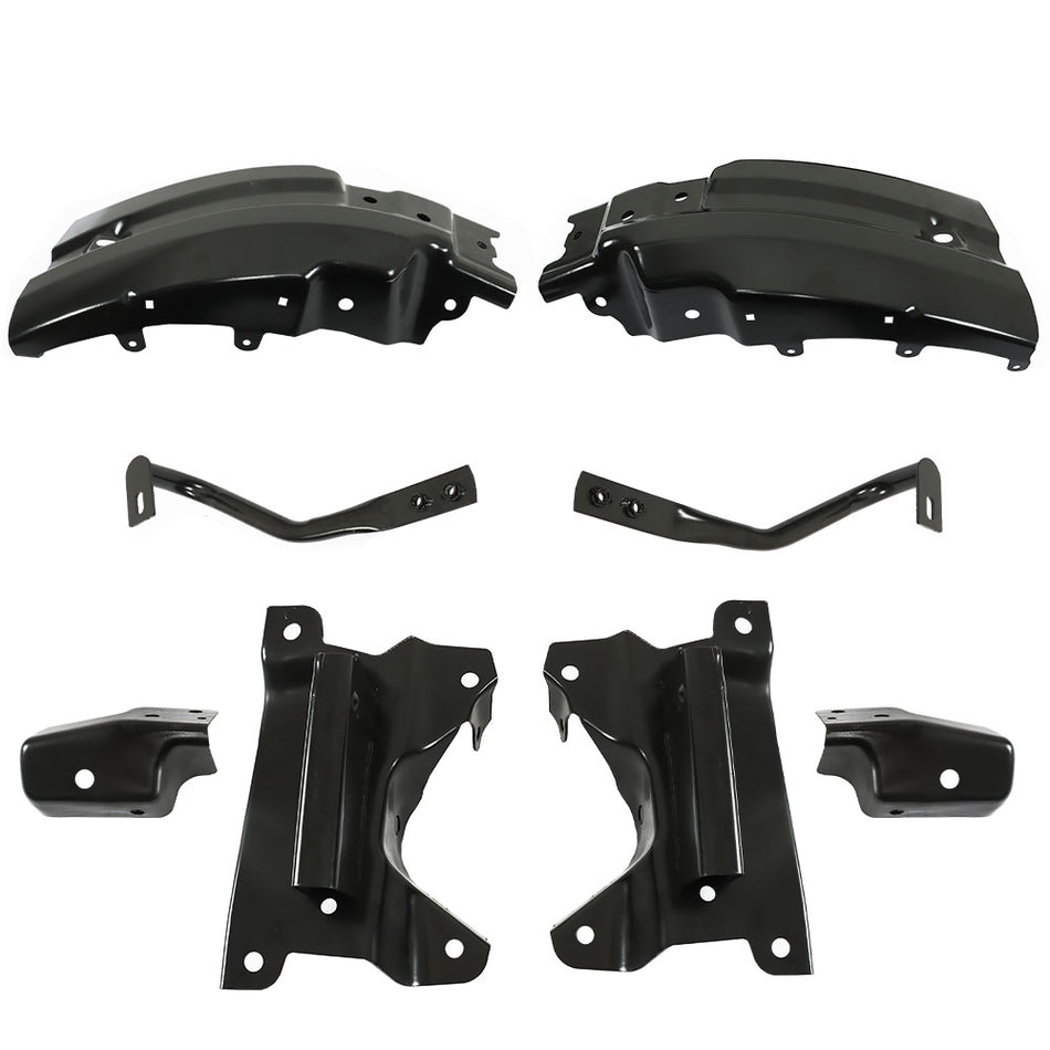 Labwork 8pcs Front Bumper Brace Bracket For Chevy Silverado 1500 2007-2013