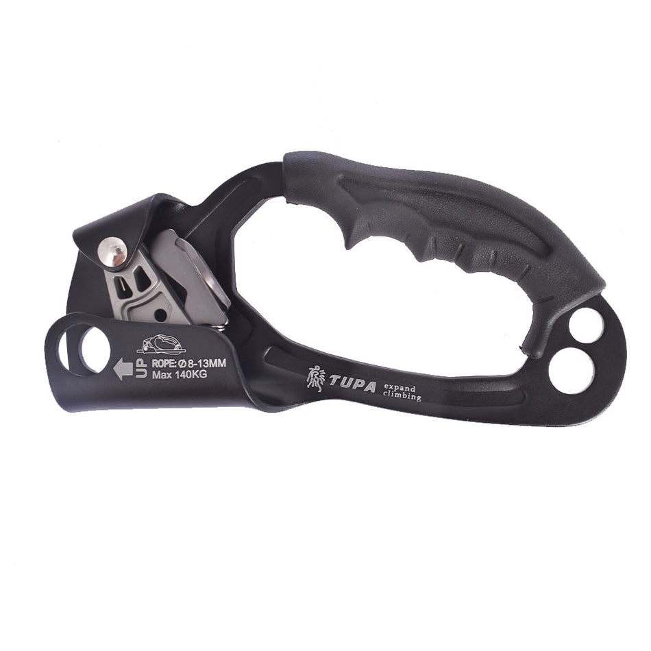 Balck Right Hand Ascender Rock Climbing For 8~13mm Tree Arborist Rappelling Gear