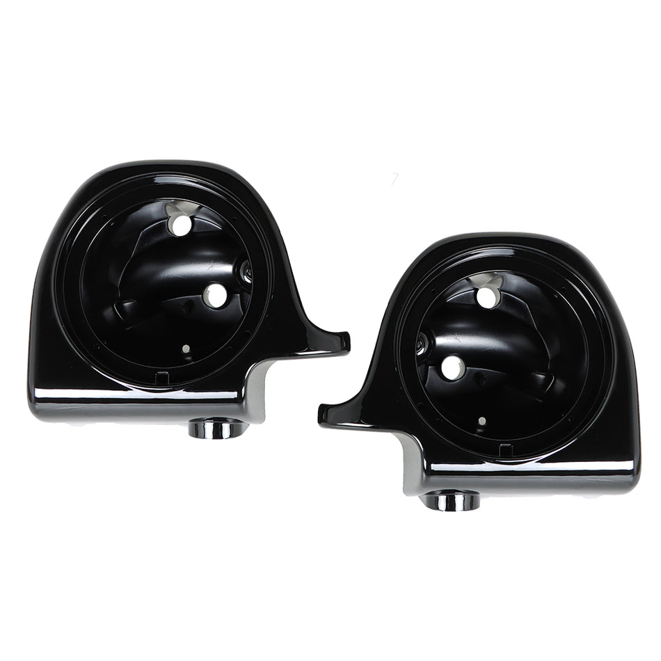 For Touring Road King Glide 1994-2013 Lower Fairing Vented Speaker Pods Box 6.5"