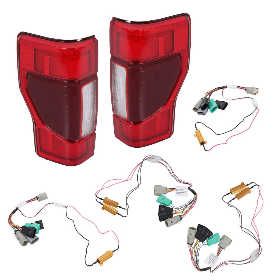 Labwork Left+Right Side Tail Lights Fit For 2020-22 Ford F250 LED w/ Blind Spot