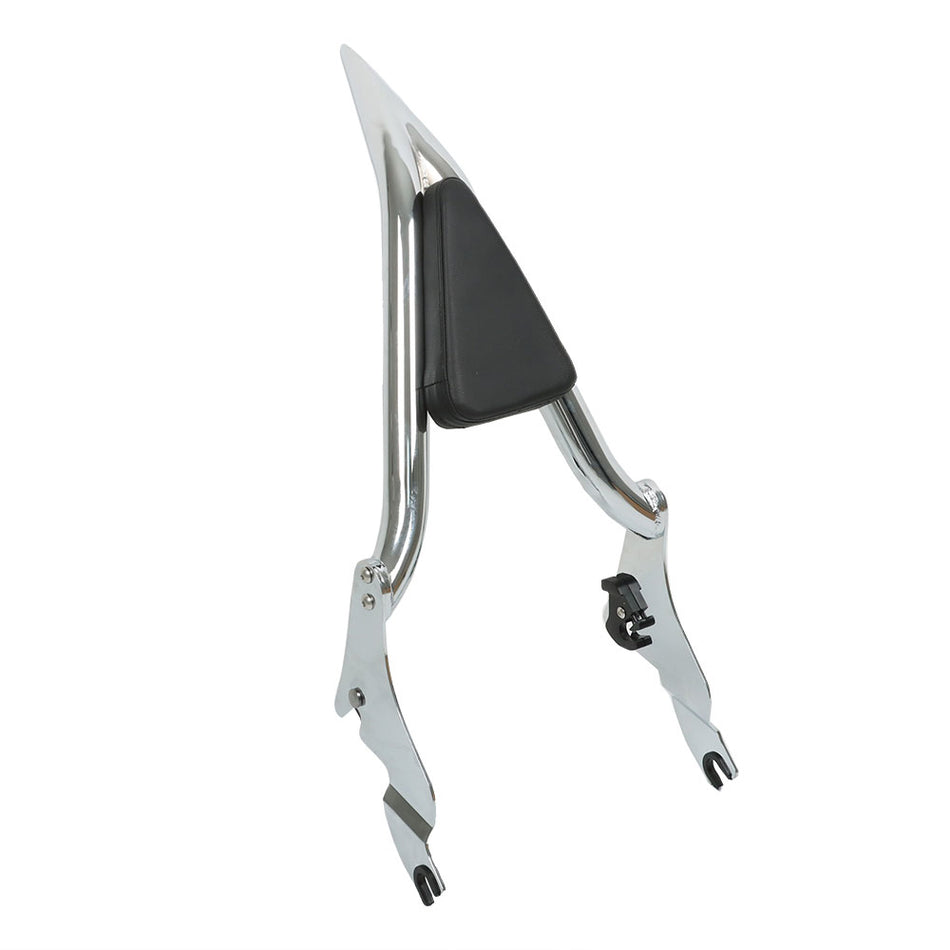 For Touring CVO Road Street Glide Road King 09-20 16" Tall Backrest Sissy Bar