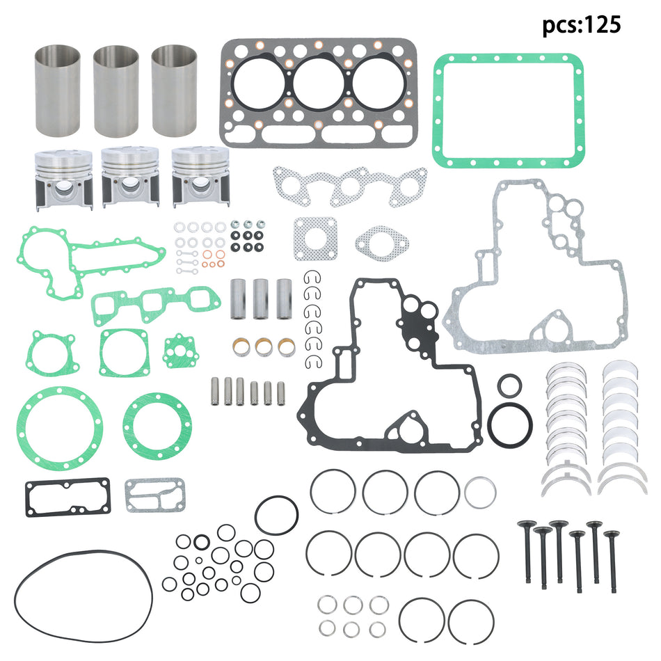 For Kubota L2500 L2500DT L2500F L2600 L2600F Tractor D1403 Engine Rebuild