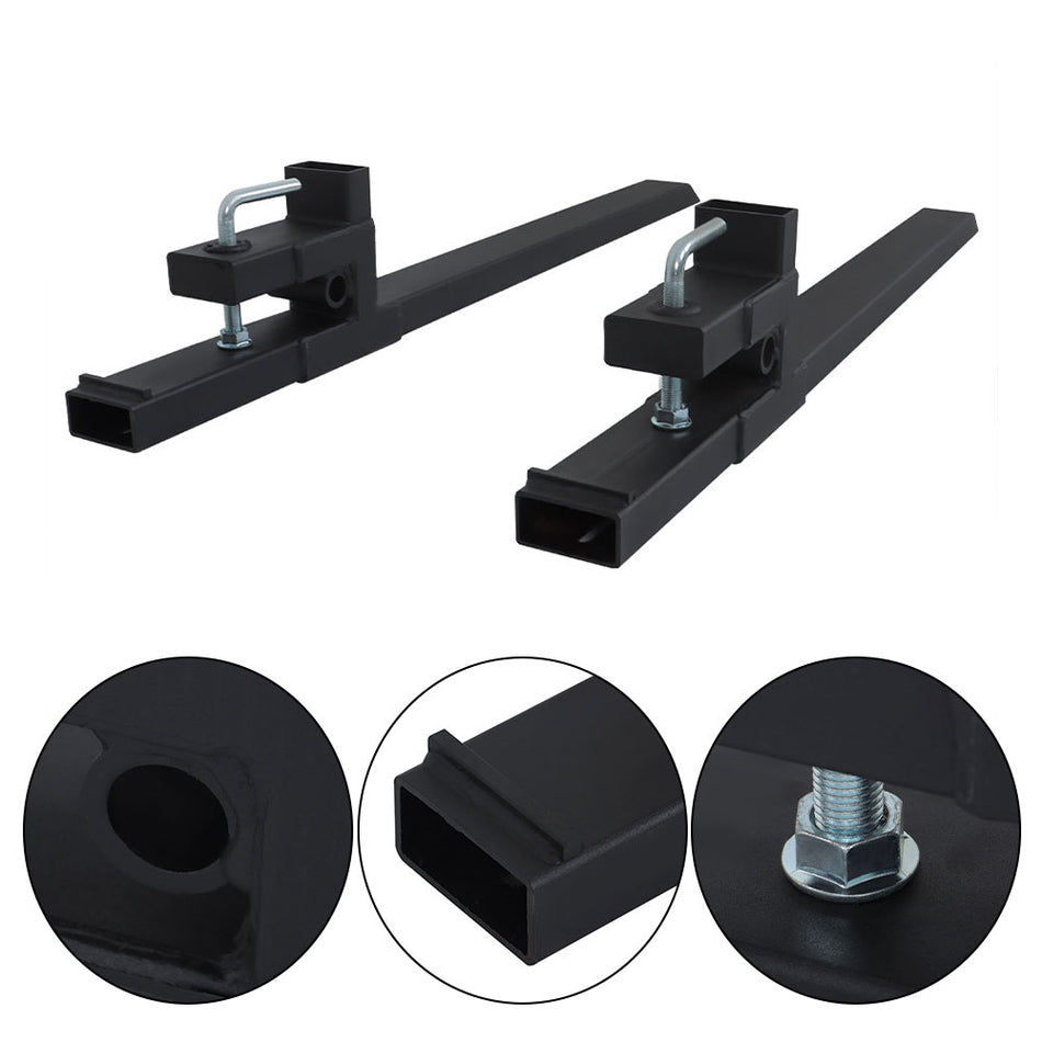 60" 4000lbs Clamp on Pallet Forks For Tractor Attachments Skid Steer Loader