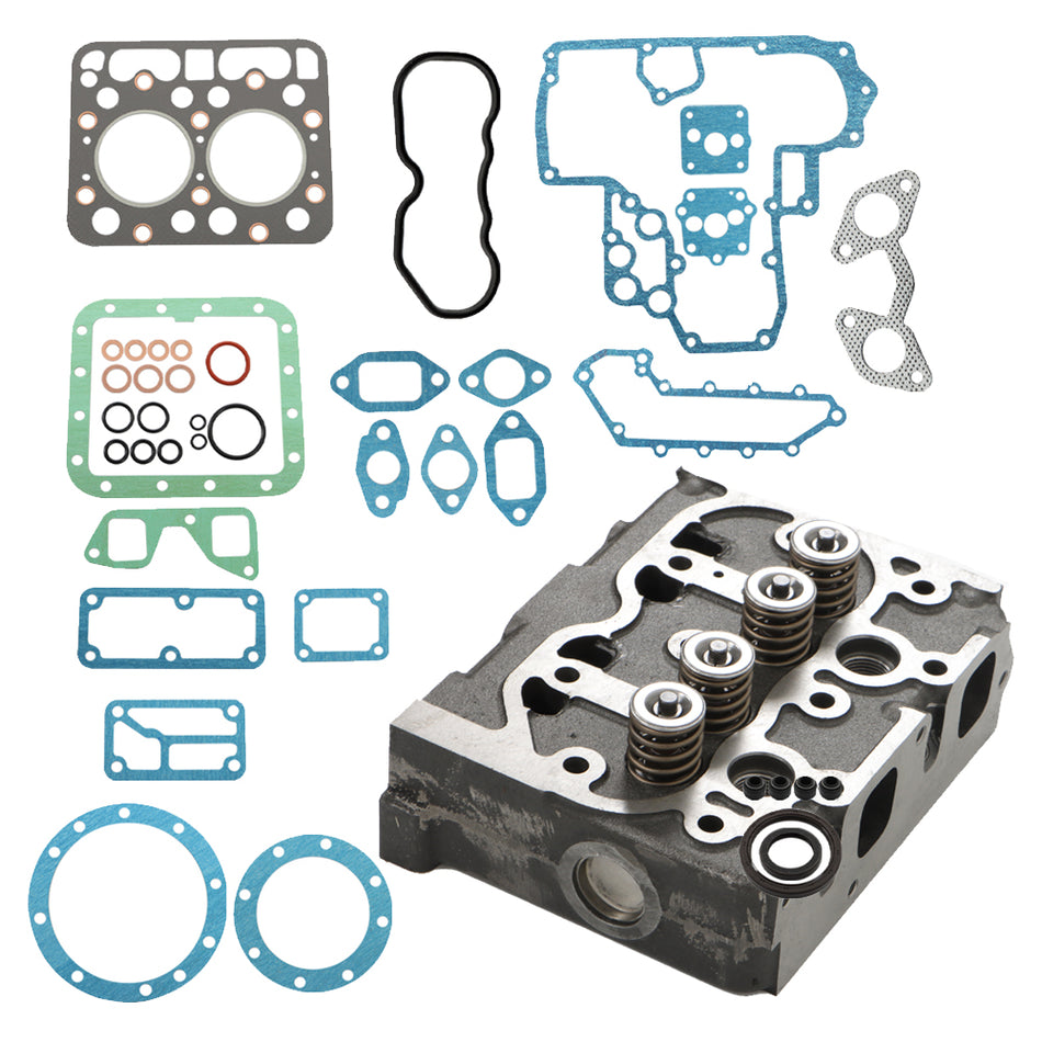 For Kubota Z751 Z750 Engine Complete Cylinder Head & Full Gasket Set 15221-03020