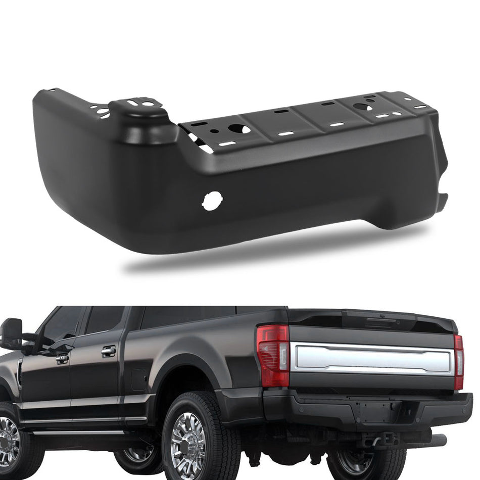 Labwork Rear Left Side Bumper Face Bar For 2017-2022 Ford F250 F350 Black Steel