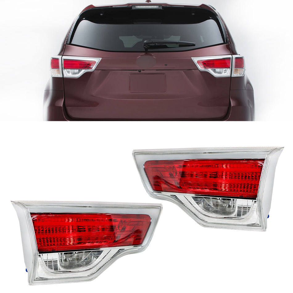 Labwork Left+Right Side Inner Tail Lights Brake Lamp For Toyota Highlander 14-16