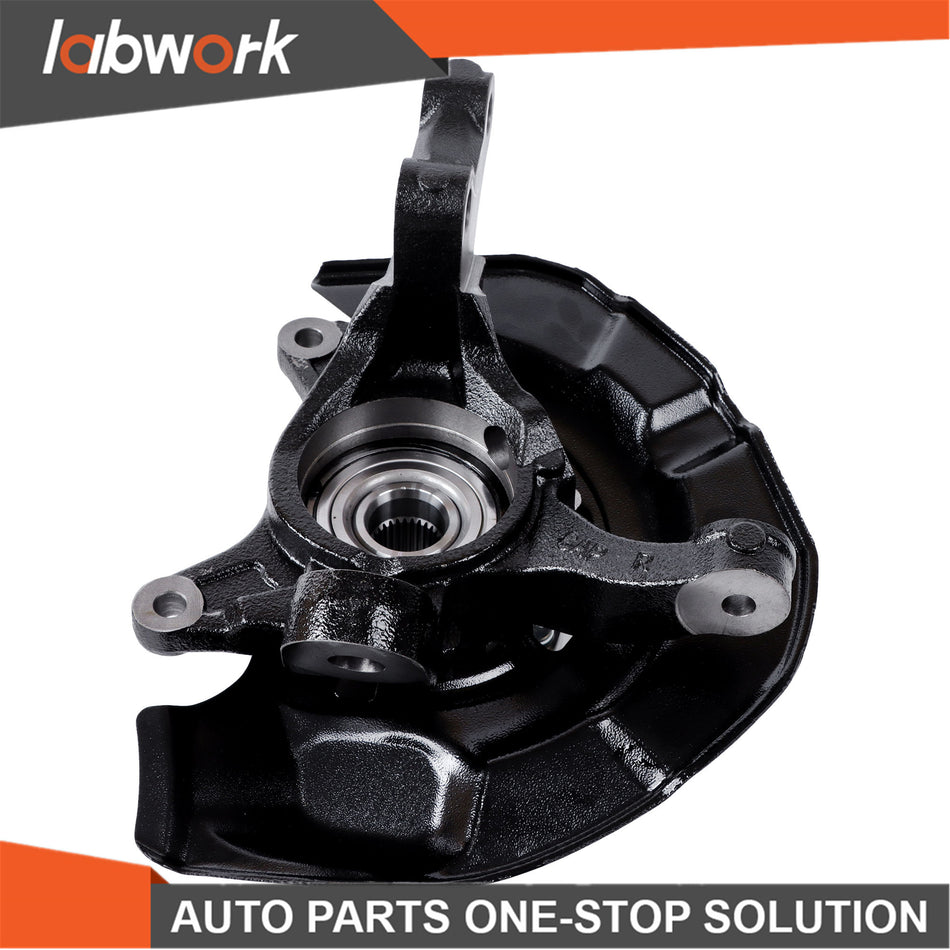 Labwork Front Steering Knuckles & Wheel Hub Bearings Set for Toyota Camry Lexus