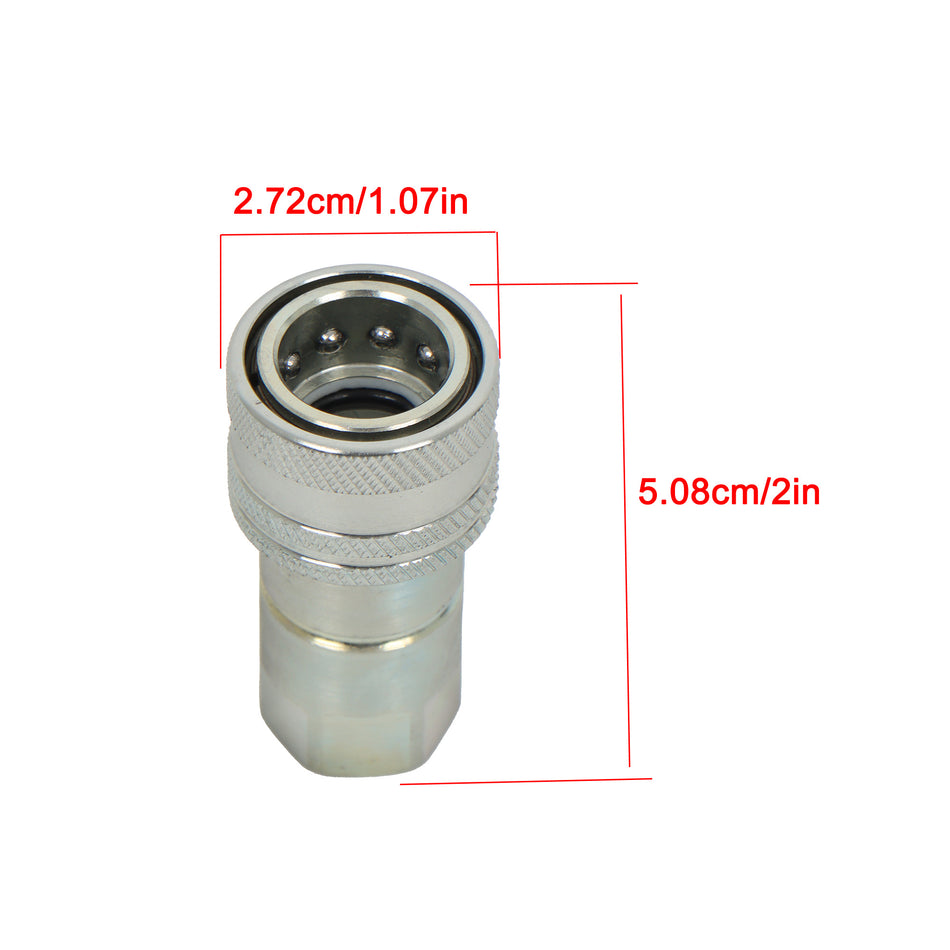 4PCS LVA16843 Hydraulic Quick Coupler for John Deere 1025R 1023E Tractors