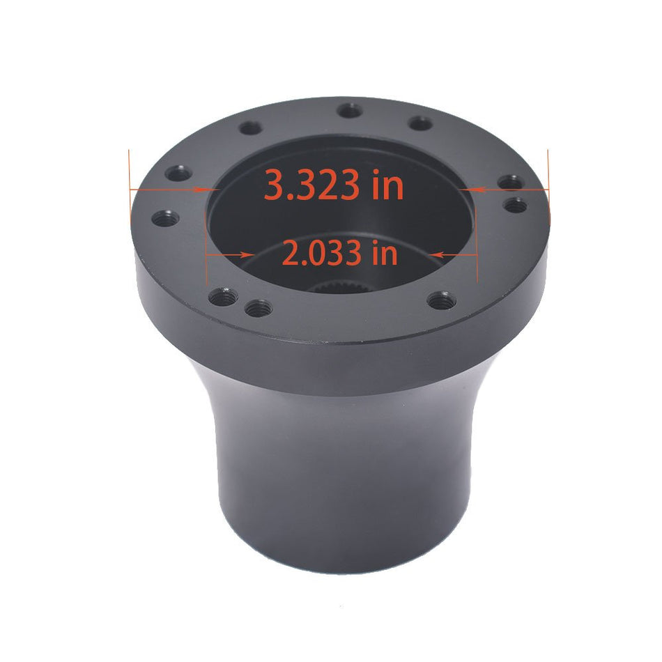 Steering Wheel Hub Adapter Fit For Club Car DS 2019 Black Golf Cart 5/6 Hole