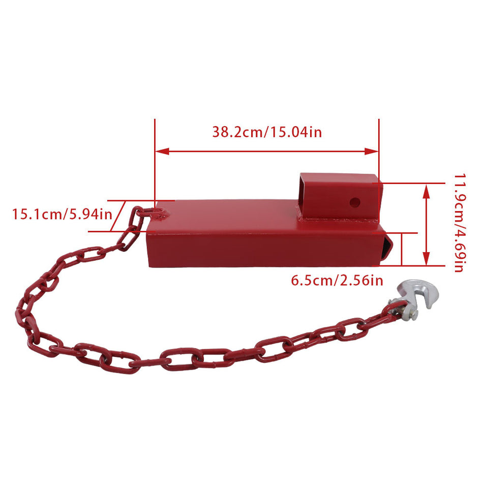 2INCH Forklift Trailer Hitch Receiver Attachment Pallet Forks Towing Adapter