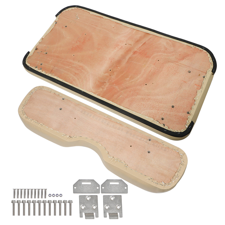 For EZGO Medalist TXT 1994-2013 Golf Cart Tan Front Seat Cushion with Hardware