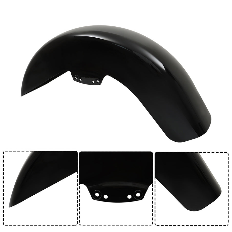 Vivid Black ABS Front Fender For Touring Street Road Glide FLHX FLTR 14-23 21