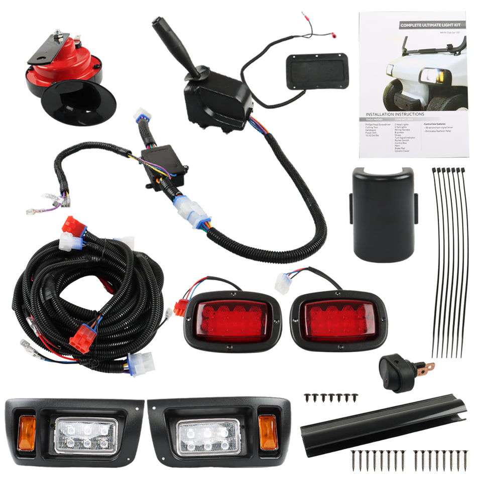?Set For Club Car DS LED Headlight and Tail Light Kit 1993+ Golf Cart
