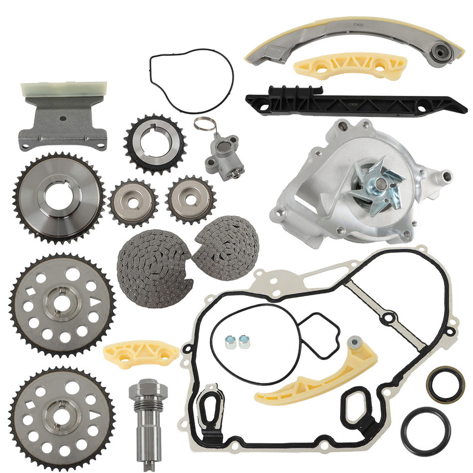 Labwork Timing Chain Kit Cover gasket w/ Water Pump For 00-11 GM 2.0L 2.2L 2.4L