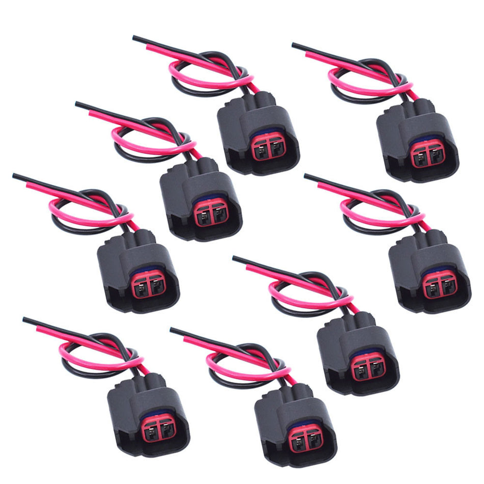 Labwork Wire Plug Clips Fuel Injector Connector For EV6 EV14 USCAR Pigtail（8PCS）